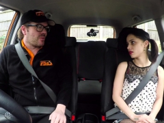 Fake Driving School Rough Back Seat Fuck