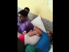 Three Indian Guys With A Beautiful Whore